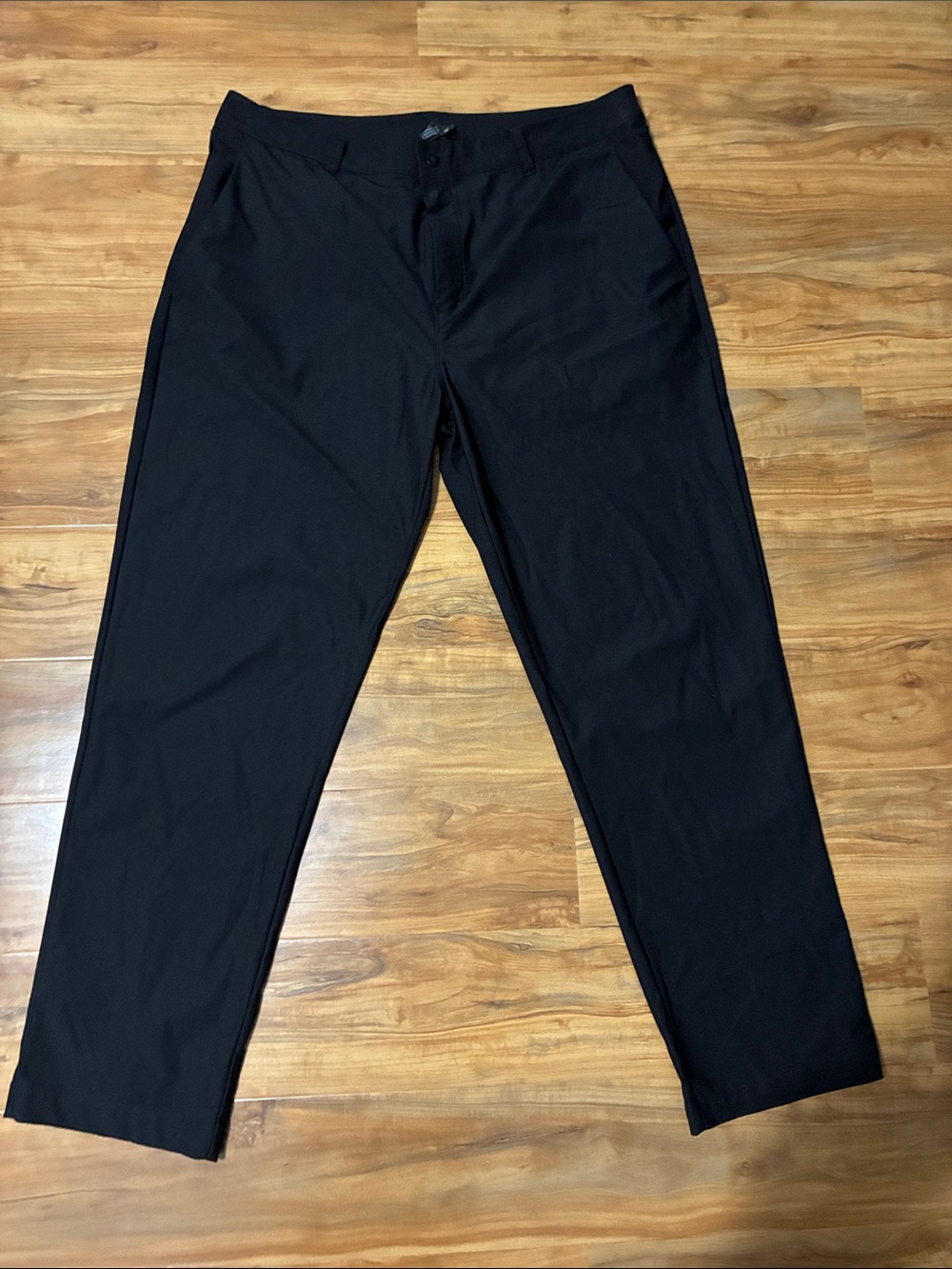 Men's Black Dress Pants - Classic Straight Fit